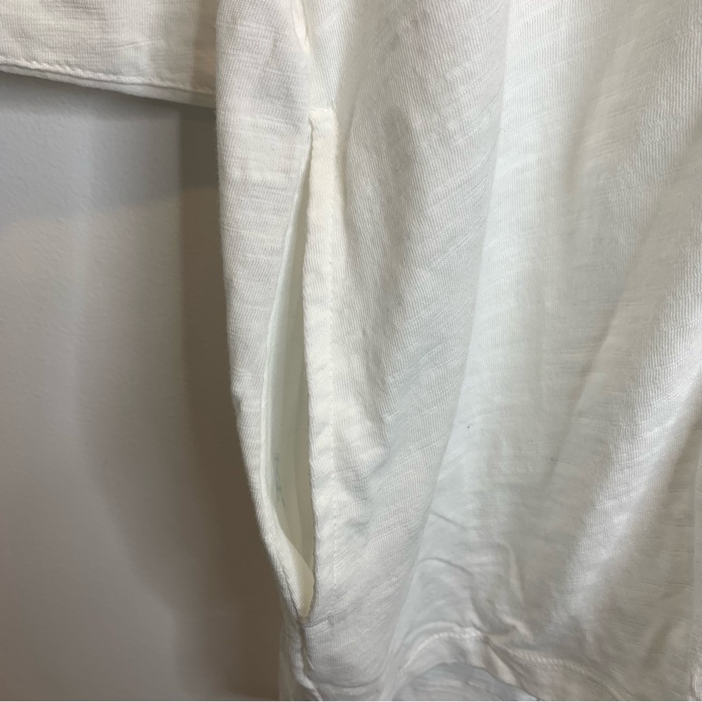 Neon Buddha Through The Looking Glass Long Sleeve Tunic Shirt- White - Picture 3 of 7